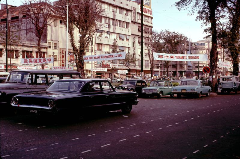Saigon parking lot, 1968