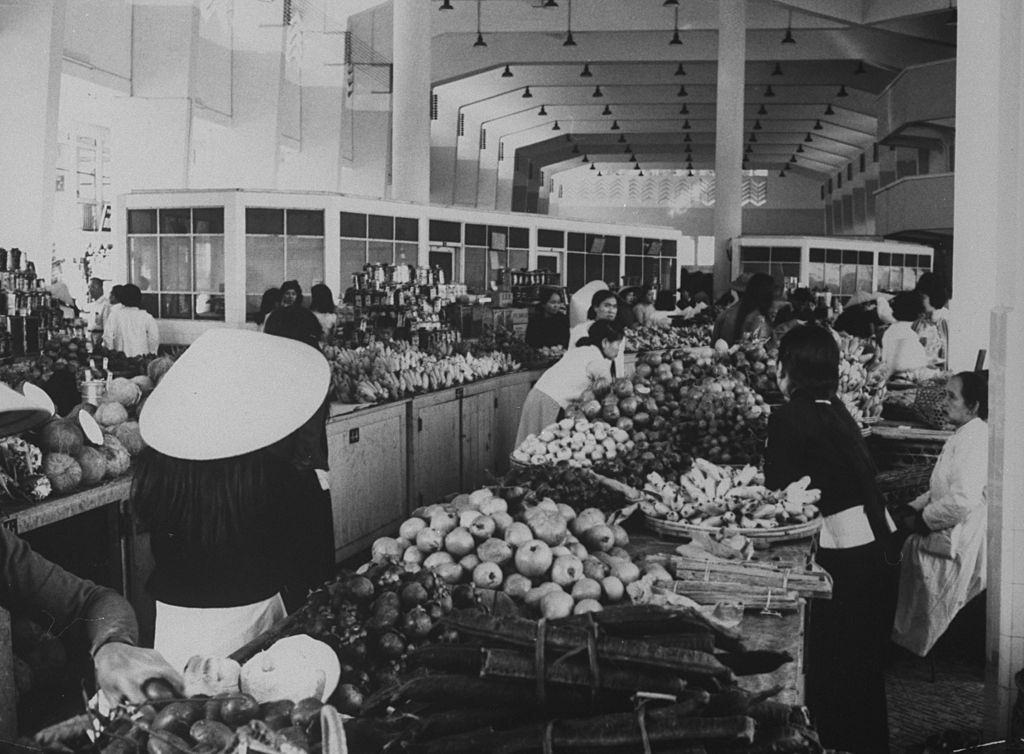 New modern market in Dalat, 1961.