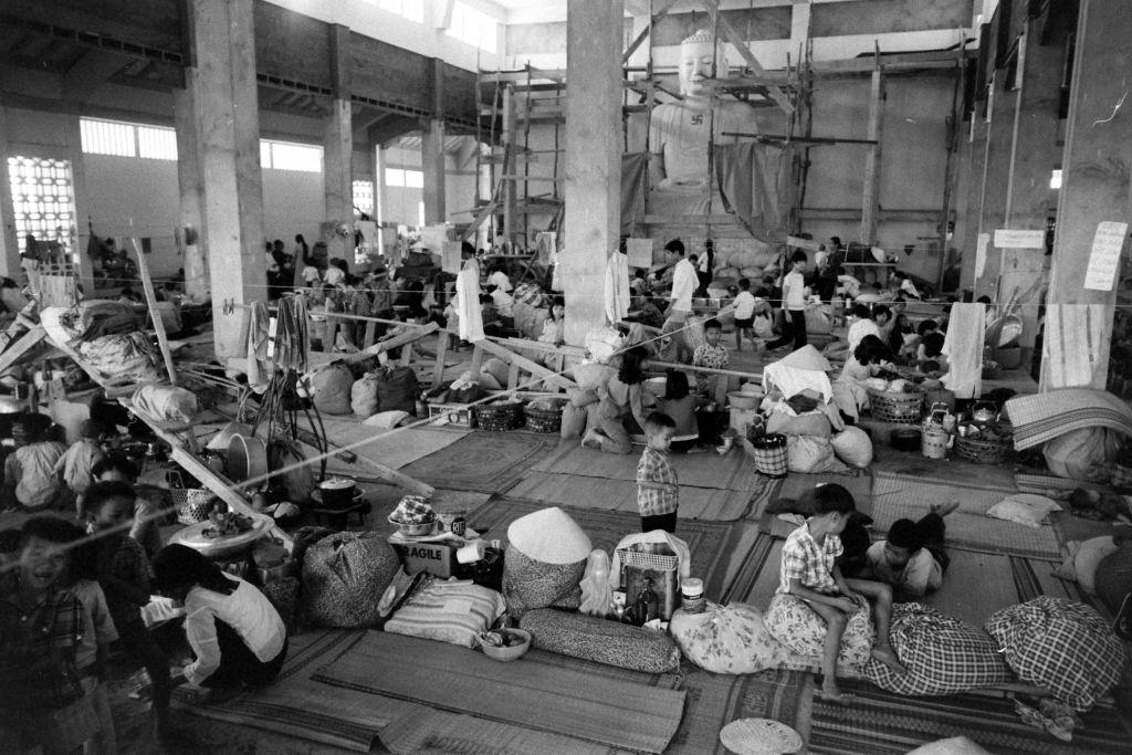 South Vietnamese refugee gatherings, Vietnam, 1964