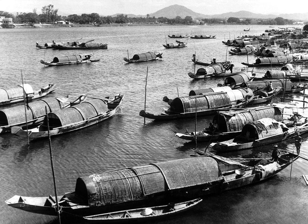 The harbour of Nah-Trang, not far from Saigon, 1960.