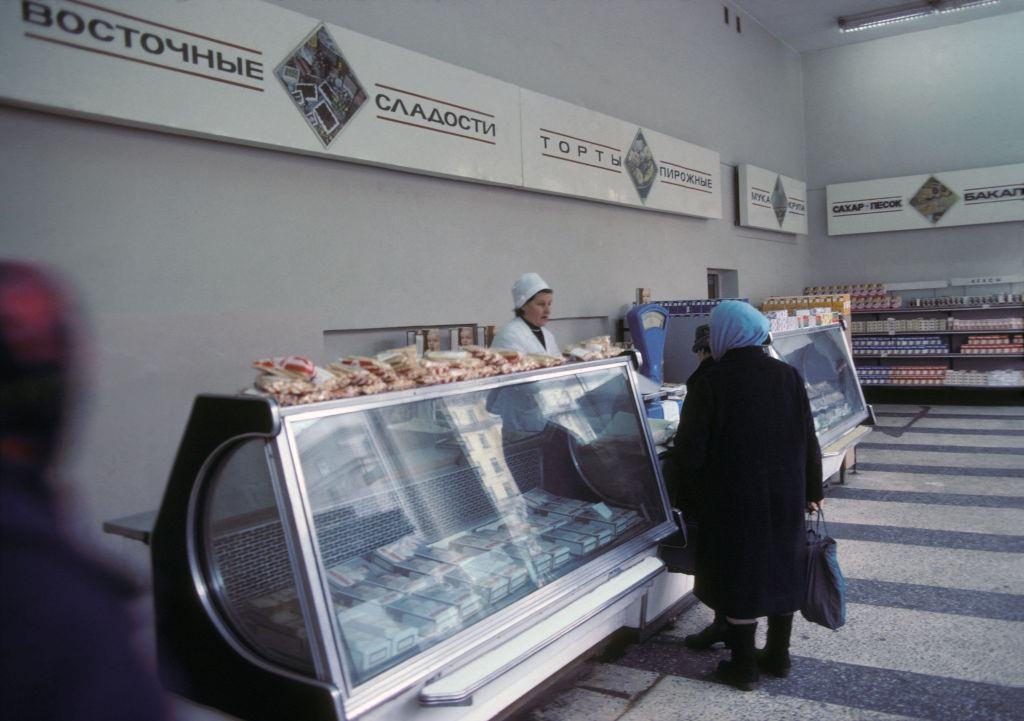 Store in Leningrad, October 1977.