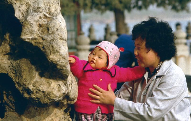 Little girl and her mother