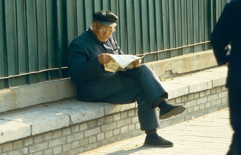 Old man reading
