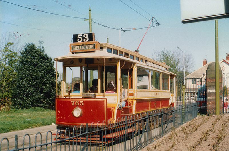 Heaton Park tram, 1989