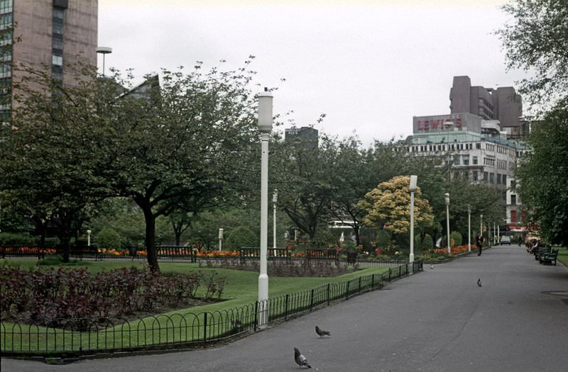 Piccadilly Gardens, 1983.