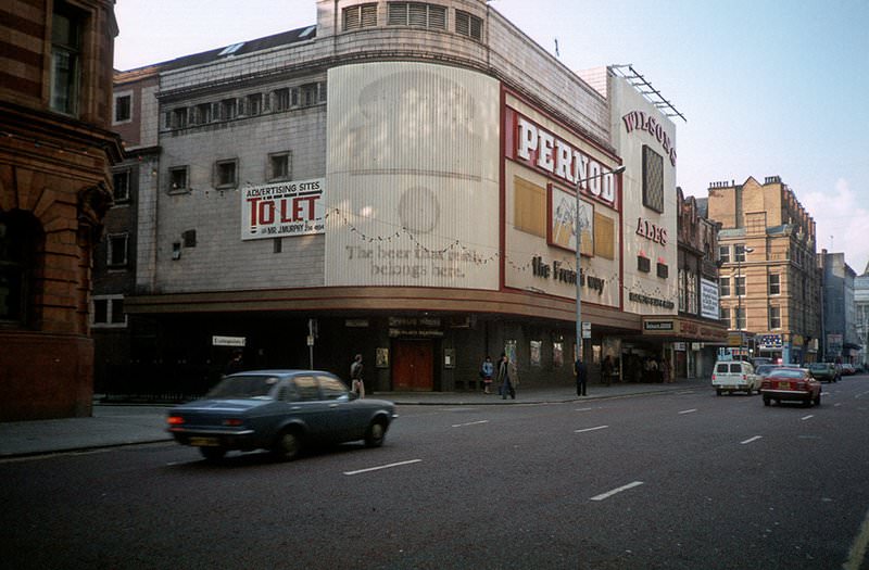 Rotters night club, formerly the Gaumont cinema, Oxford Street, 1987