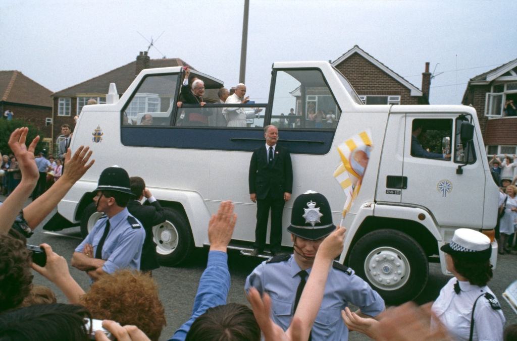 Pope John Paul II at Heaton Park, Manchester, 1982.