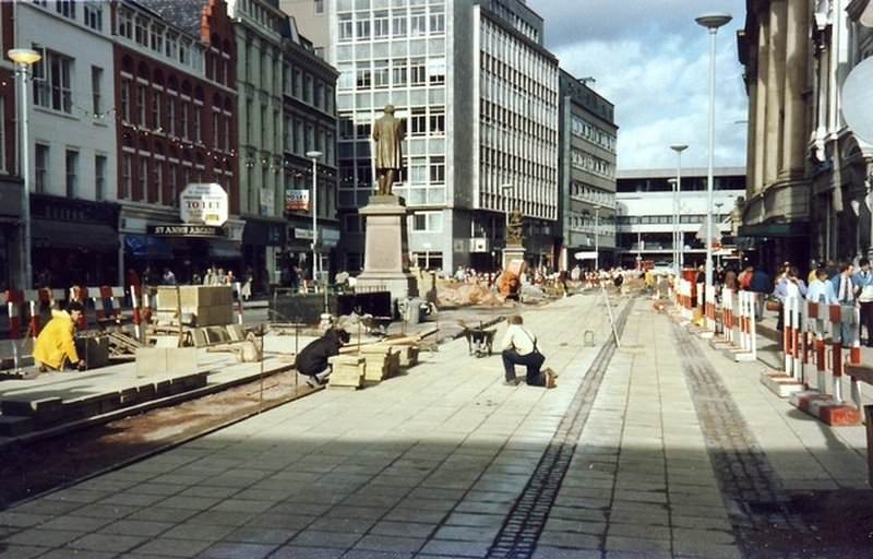 Repaving St Ann's Square.