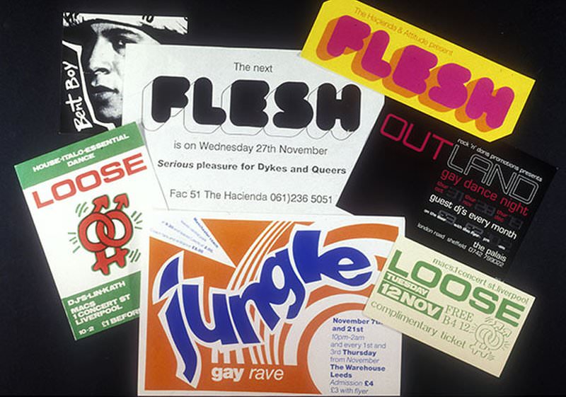 Club flyers, 1991