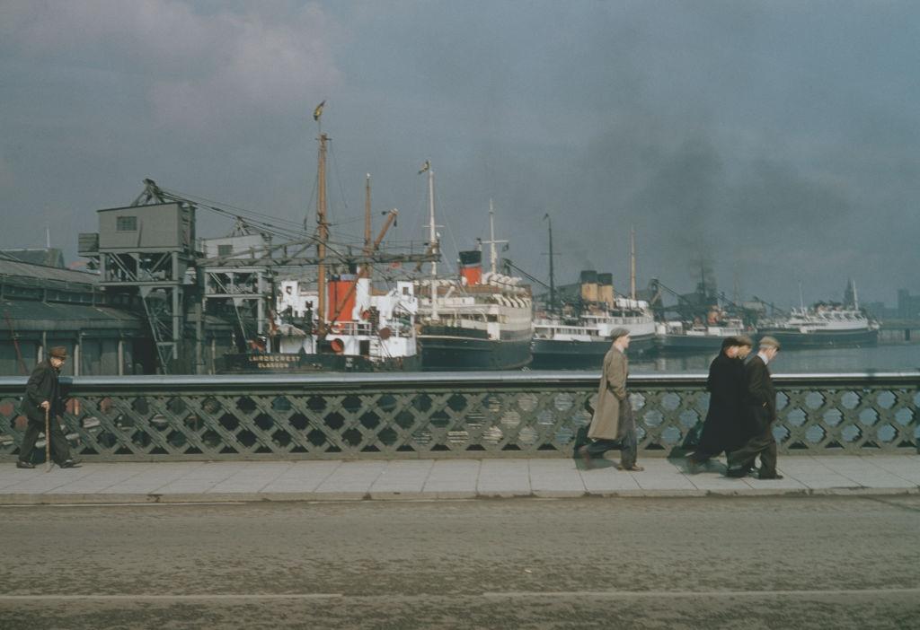 The dock area in Belfast, 1955.