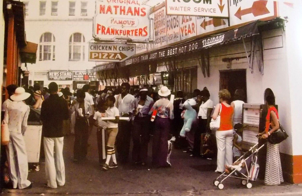 Street scene in Coney Island, 1973