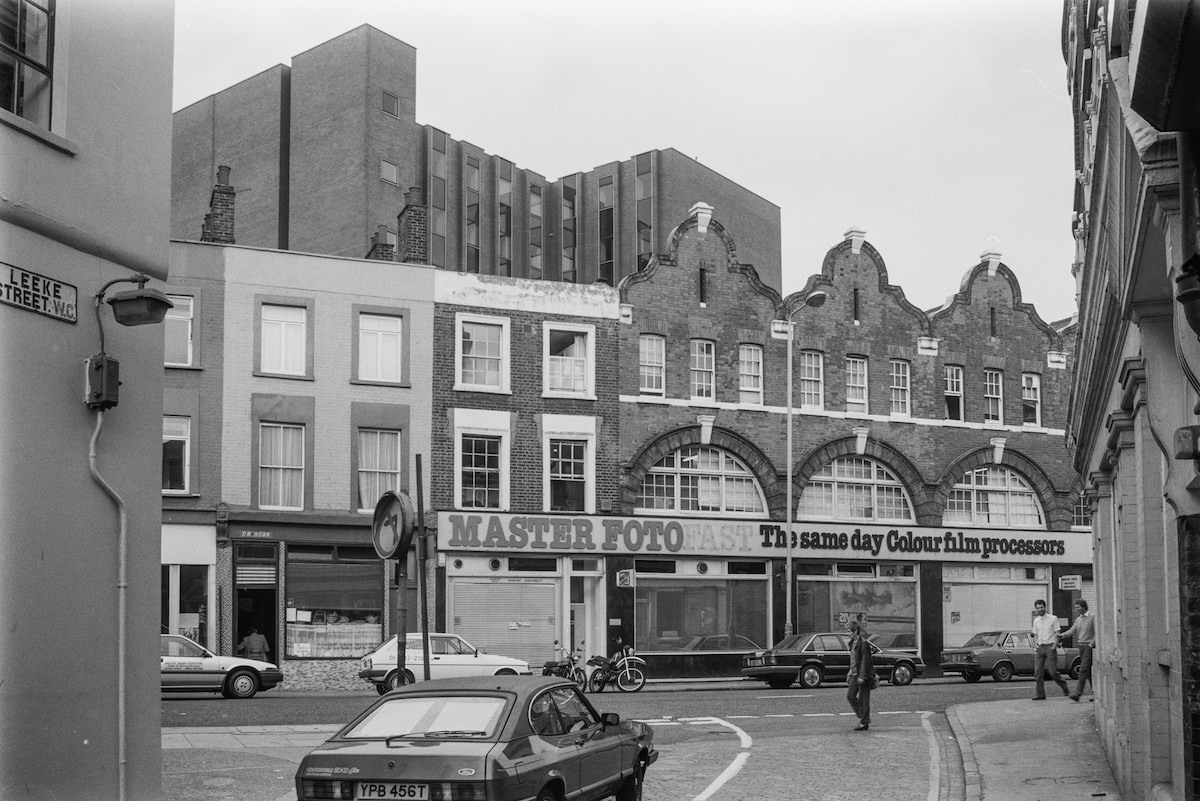 Kings Cross Rd, Leeke St, Pentonville, Camden, 1986