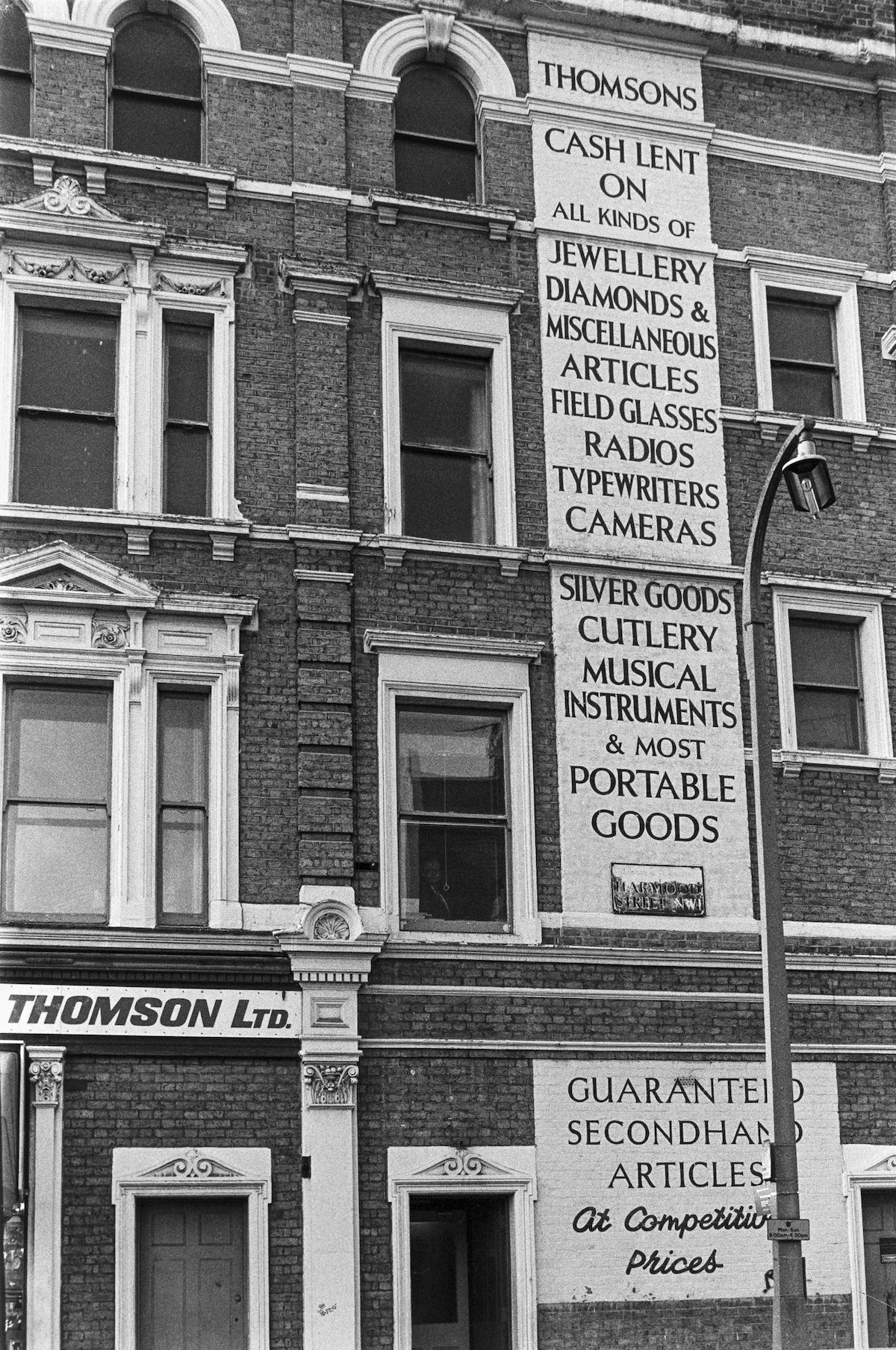Thomsons, Harmood St, Camden, 1986