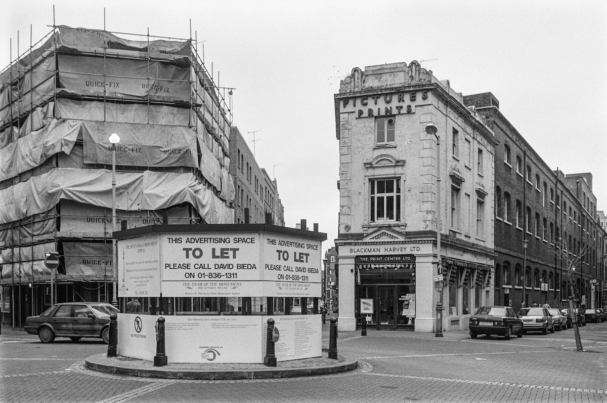 Seven Dials, Covent Garden, Camden, 1987