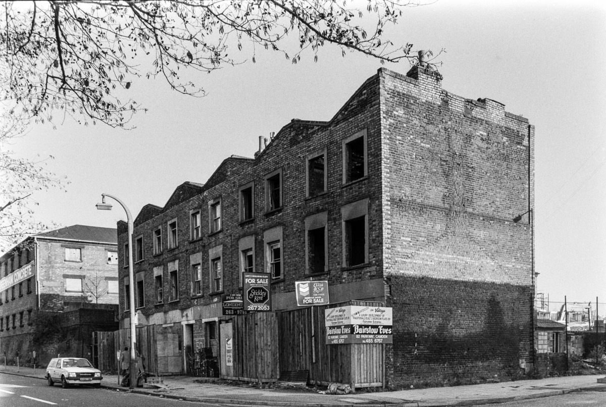 St Pancras Way, Camden, 1986