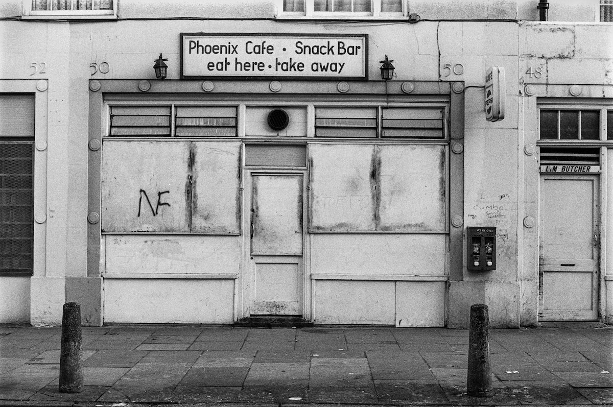 Phoenix Cafe, Chalton St, Somers Town, Camden, 1986