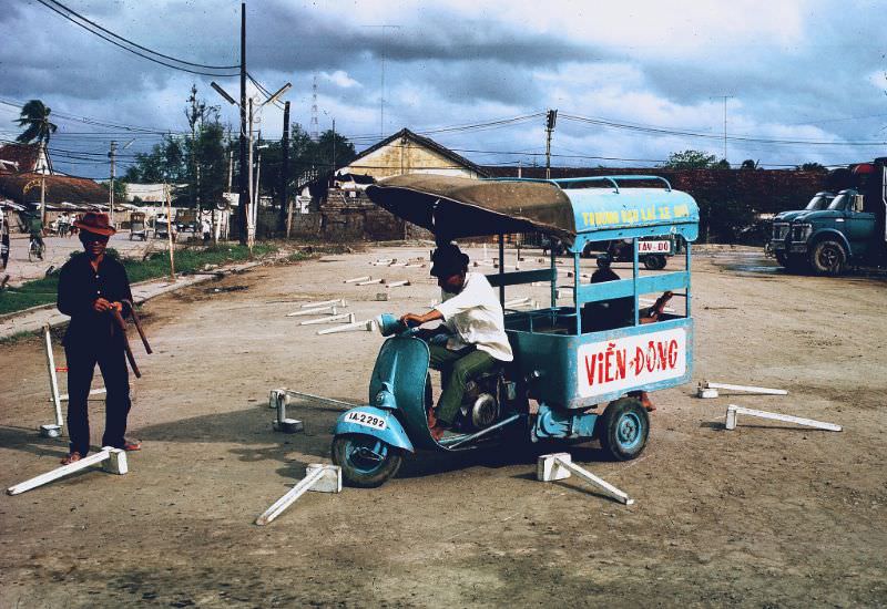 Drivers test in Can Tho, 1968