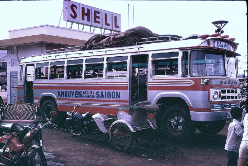Saigon bus in Can Tho, 1968