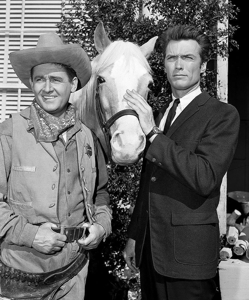 Clint Eastwood with Alan Young, 1959.