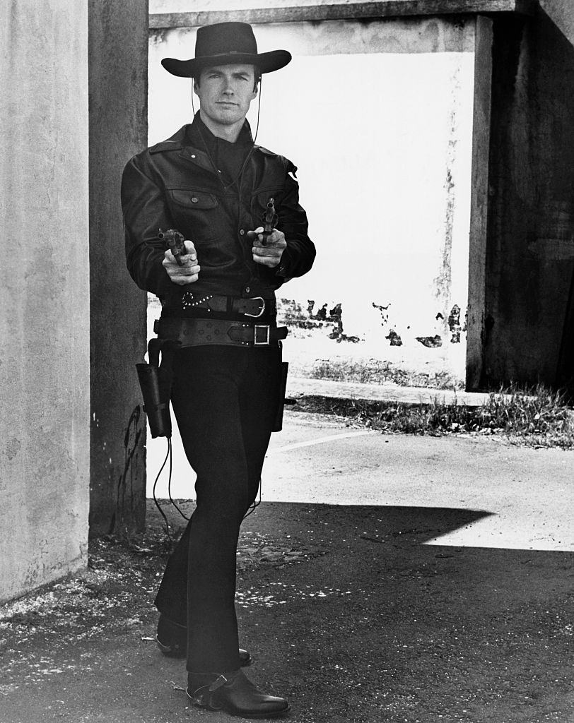 Clint Eastwood as a gunslinging cowboy, 1950s.
