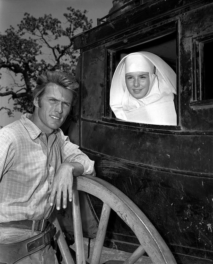 Clint Eastwood with Gigi Perreau, 1960.