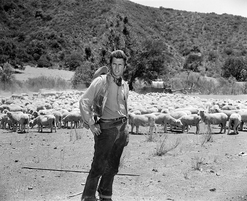 Clint Eastwood as Rowdy Yates in Rawhide episode, 'Black Sheep', 1961.