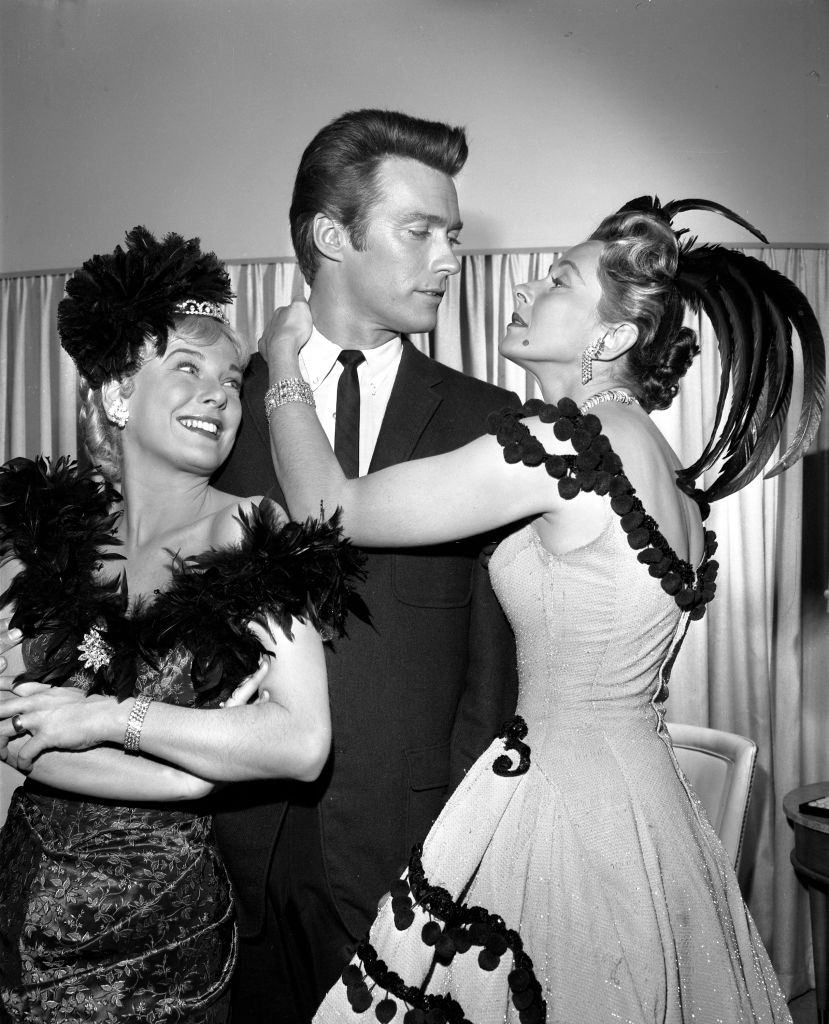 Clint Eastwood with Connie Hines and Kathleen Freeman in "Clint Eastwood Meets Mr. Ed", 1961.