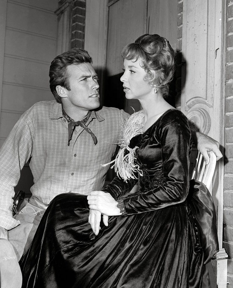 Clint Eastwood with Beverly Garland, 1962.