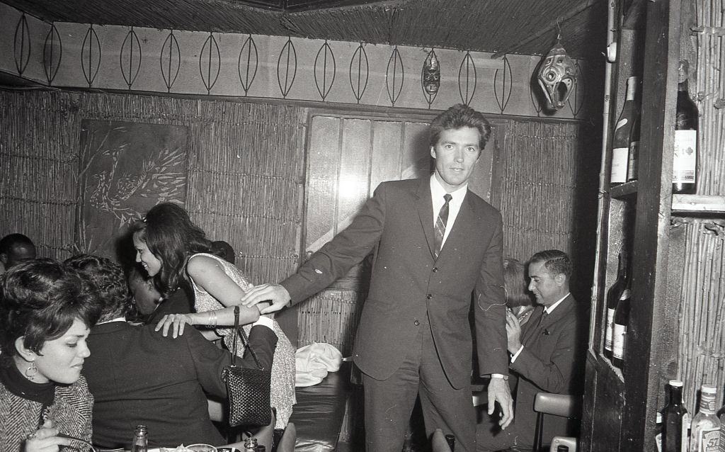 Clint Eastwood with Tiffany, a Thailand actress, 1967