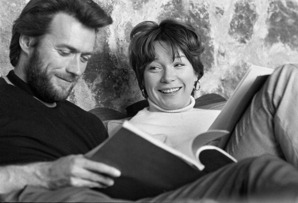 Clint Eastwood with Shirley MacLaine, 1969.