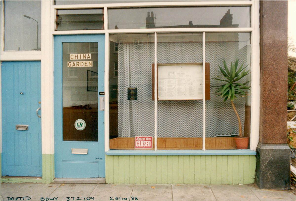 China Garden, Deptford Broadway, Deptford, Lewisham, 1988