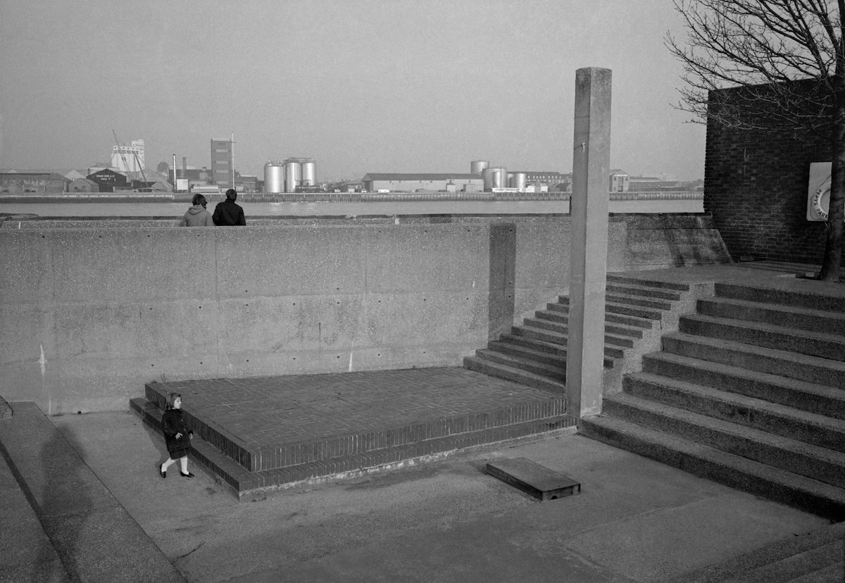 Riverside park, Deptford, 1982