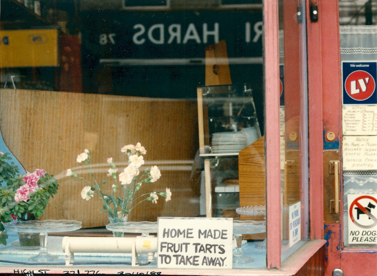 Cafe, Deptford High St, Deptford, Lewisham, 1988