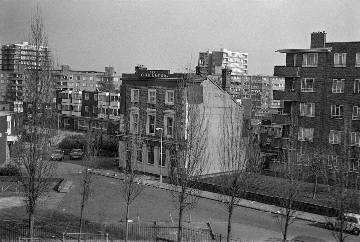 The Lord Clyde, Clyde St : Wooton St, Deptford, Lewisham, 1982