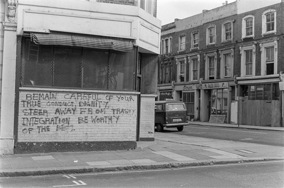 All Saints Rd, Notting Hill, Kensington & Chelsea, London, 1987.