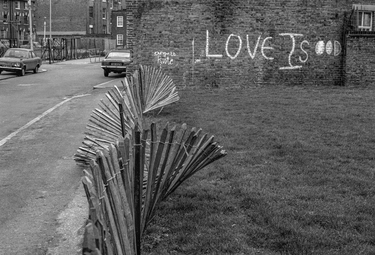 St Agnes Place, Kennington, 1980.