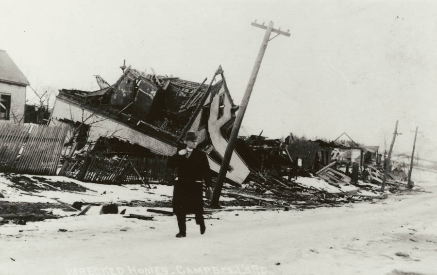 Farther from the harbor, the homes of Halifax lay in ruins.