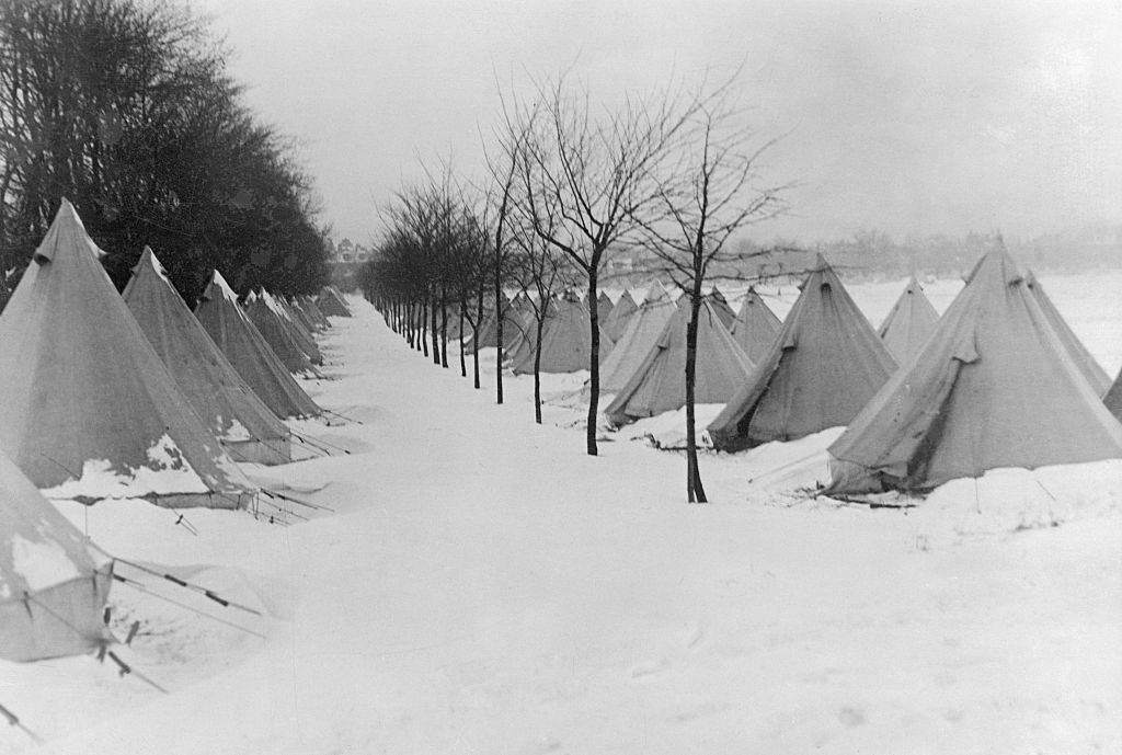 Residents of the city are housed in this tented city on the North Common of Halifax.