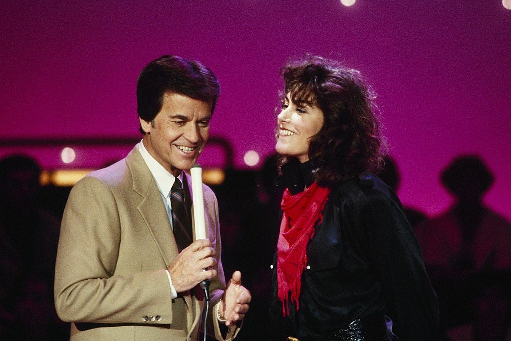 Laura Branigan with Clark, 1984.