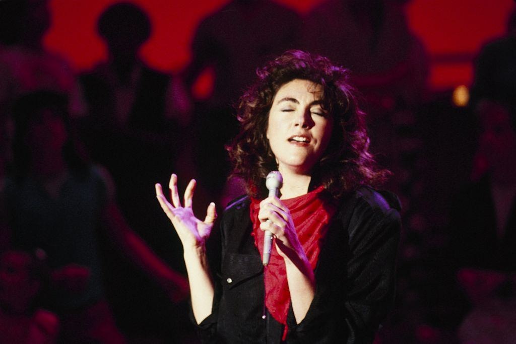 Laura Branigan performing in dance contest, 1984.