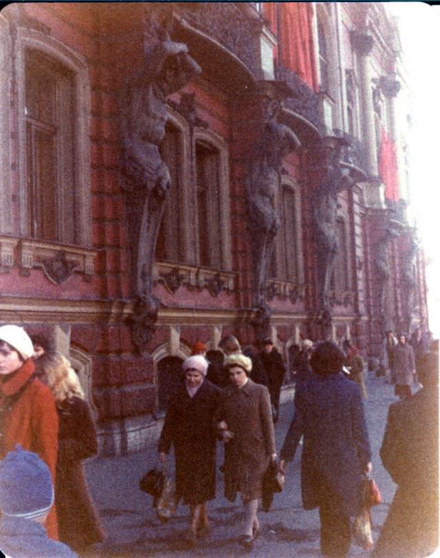 On Nevsky Prospekt, Leningrad, circa 1976