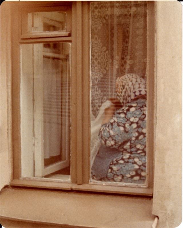 Window, near Grodnenskii pereulok, Leningrad, 1976