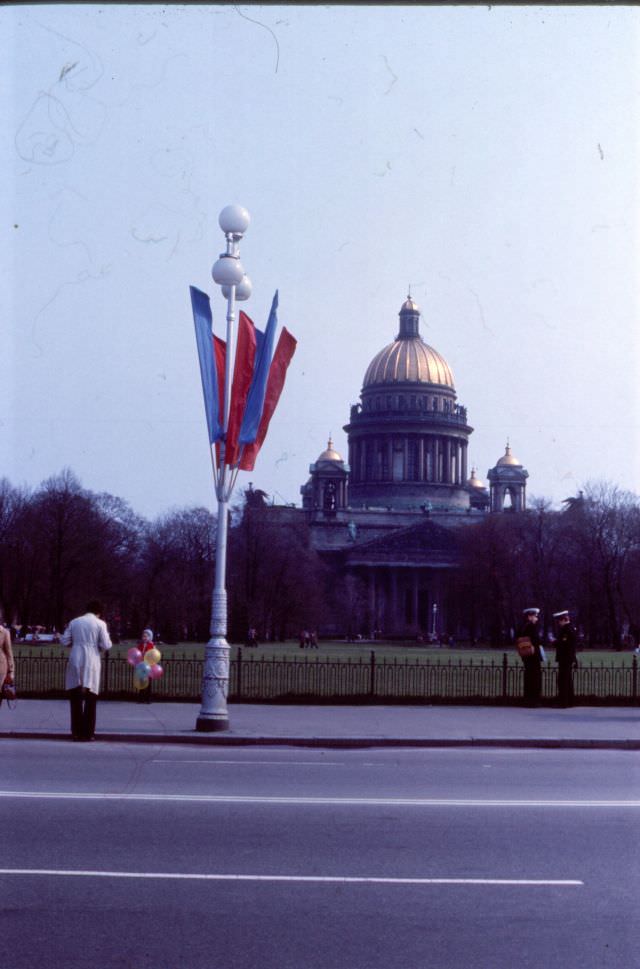 St Isaac's Cathedral, Leningrad, May 1st, 1977