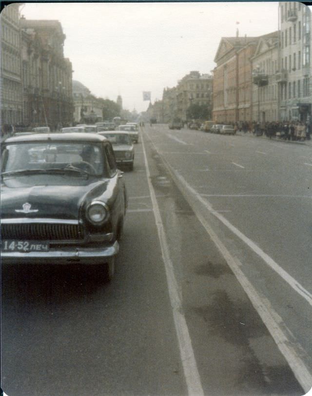 Nevsky Prospekt, Leningrad, circa mid-1970s