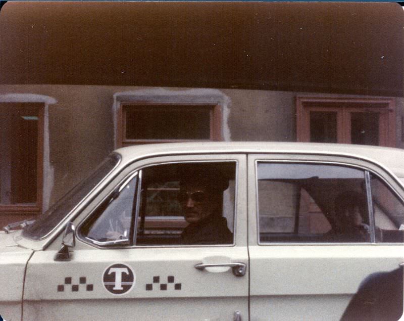 Taxi in Leningrad, circa mid-1970s