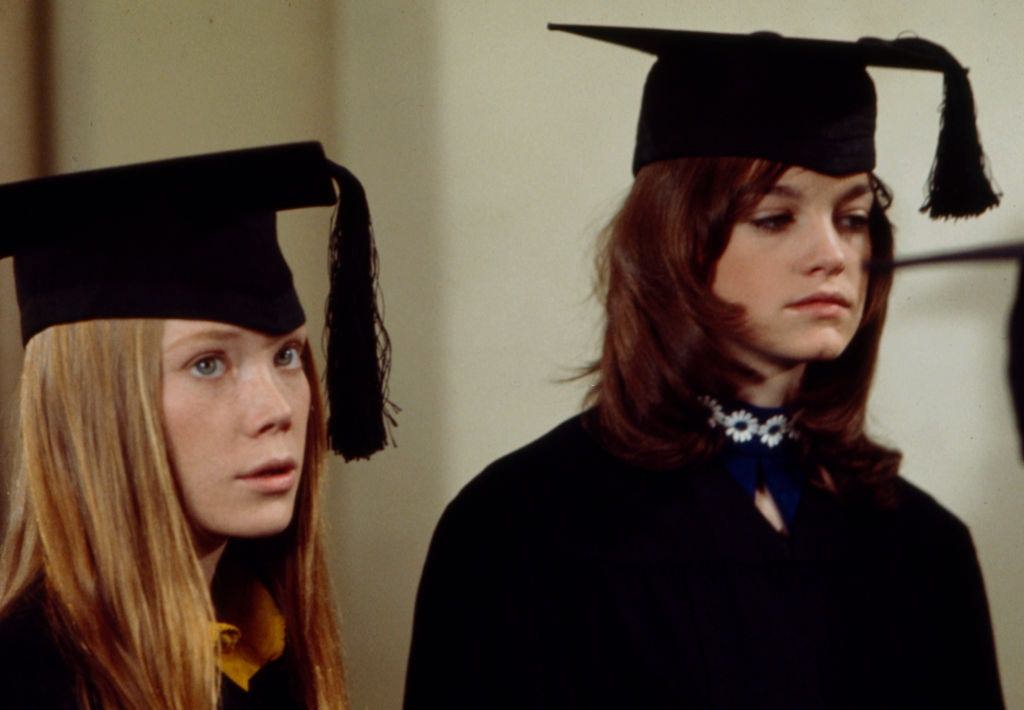 Pamela Sue Martin with Sissy Spacek, 1973.