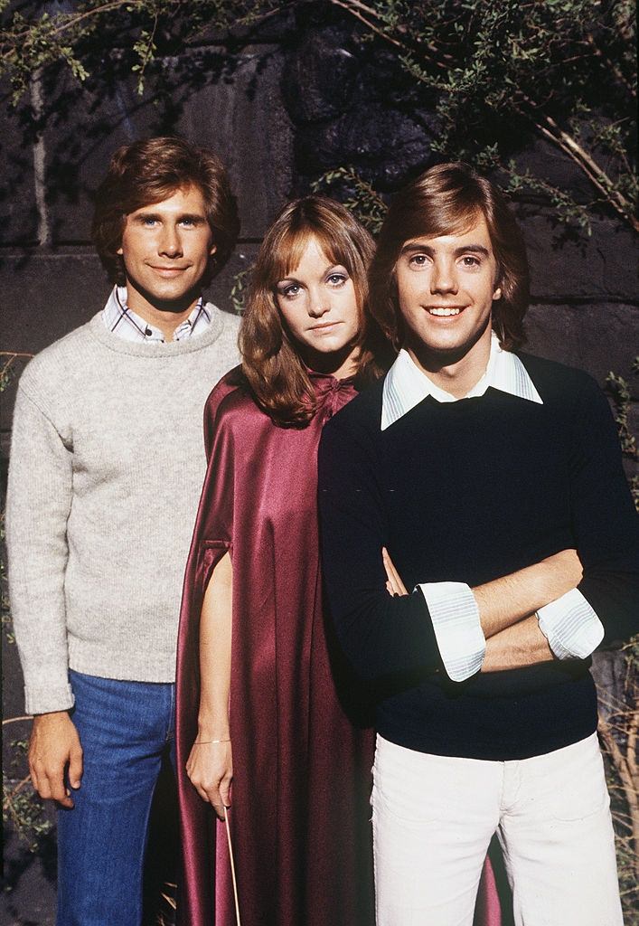 Pamela Sue Martin with Parker Stevenson, and Shaun Cassidy, 1977.