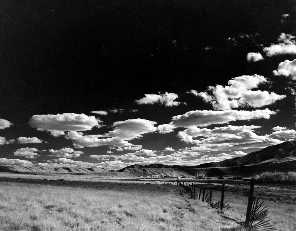 Mountains at Great Salt Lake, Salt Lake City, June 1948.