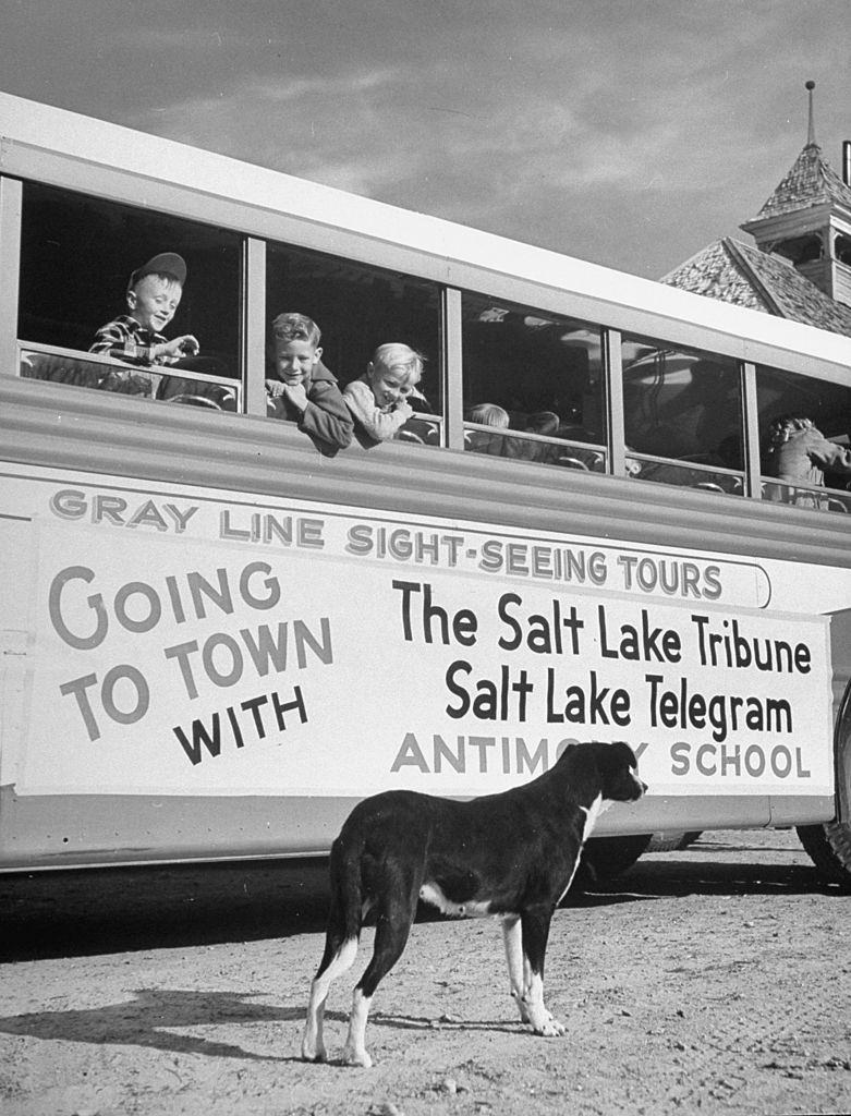 Antimony School Kids Visit Salt Lake City, May 1948.