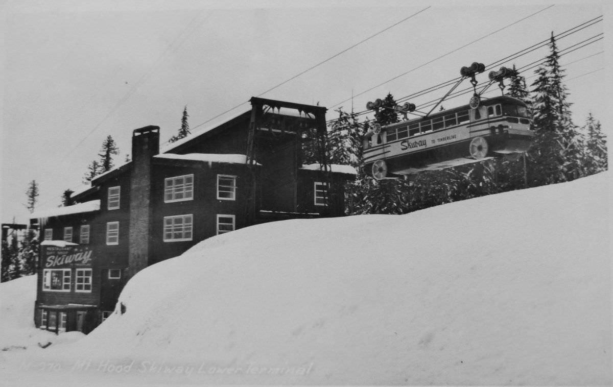 The lower terminal of the Skiway tram.